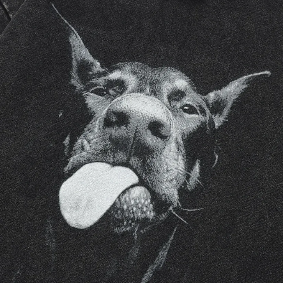 Washed Black Doberman Dog Print Pullover S5a66e01f4bc44535893becc82f9a5de9d 68249edc