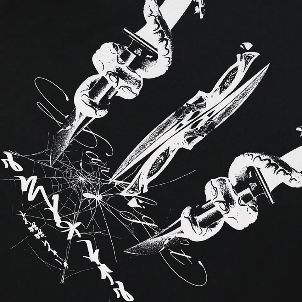 Twin Snake and Dagger Graphic Hoodie Sc3645f2cd490475f826258b274b27649M 698be78f