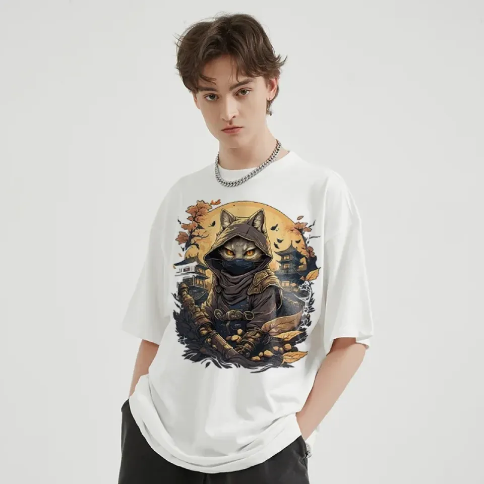 Japanese Ninja Cat T-Shirt Sf335afcb346f4f79838250267e06cebay 6abb67ef