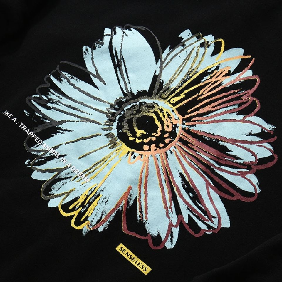 Chrysanthemum Print Hoodie