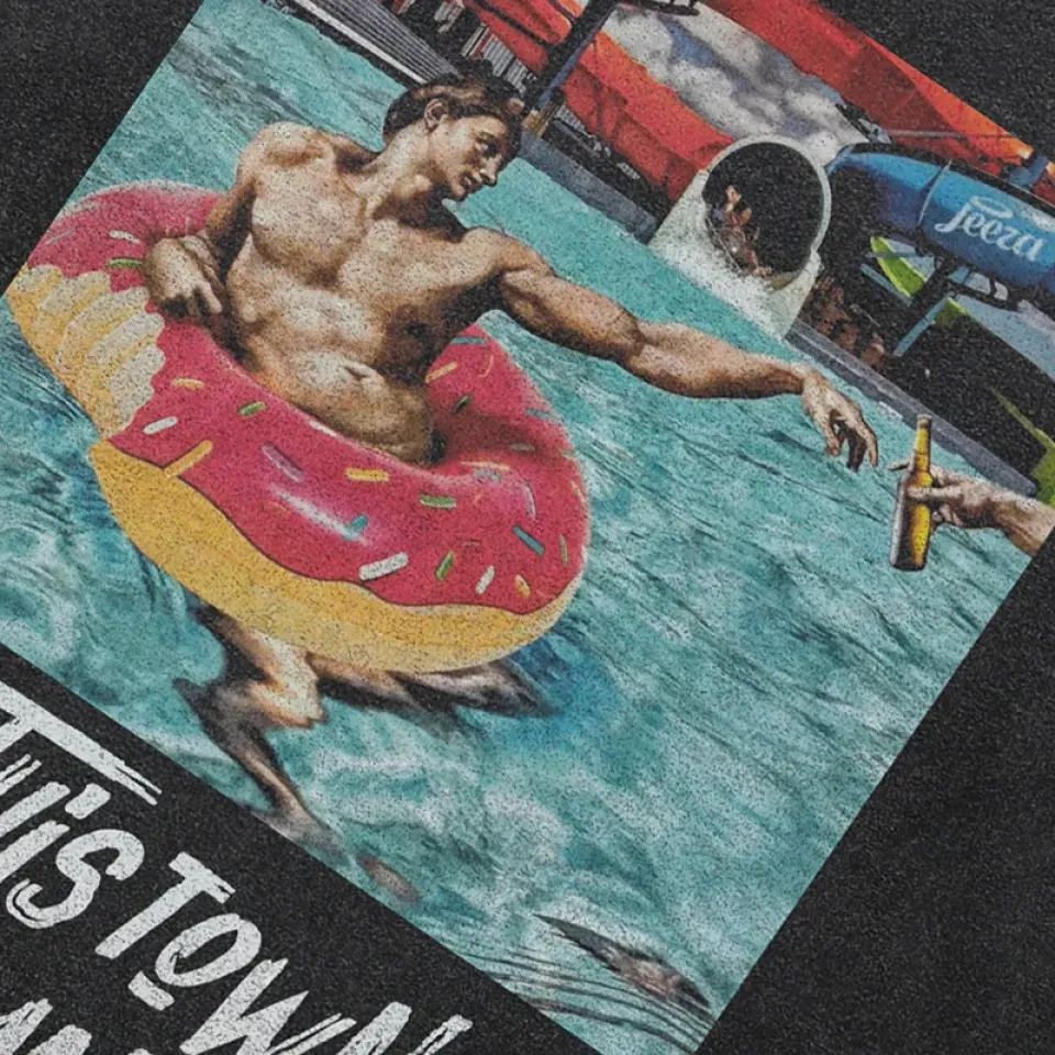 Donut Float Poolside Graphic T-Shirt Sabd1feee3da34b33a29e9dd82a70ea10P 6c85936b
