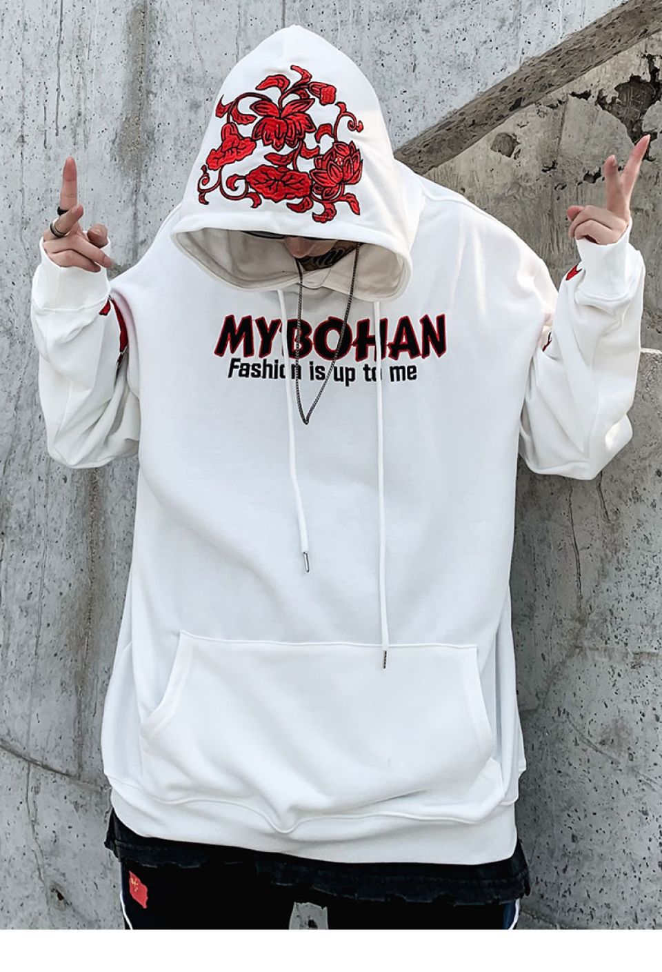 Online Tide Poly-cotton Sweatshirt Hoodie H6c29a8d1a0934159acb8c10016a18a05I 6d130174