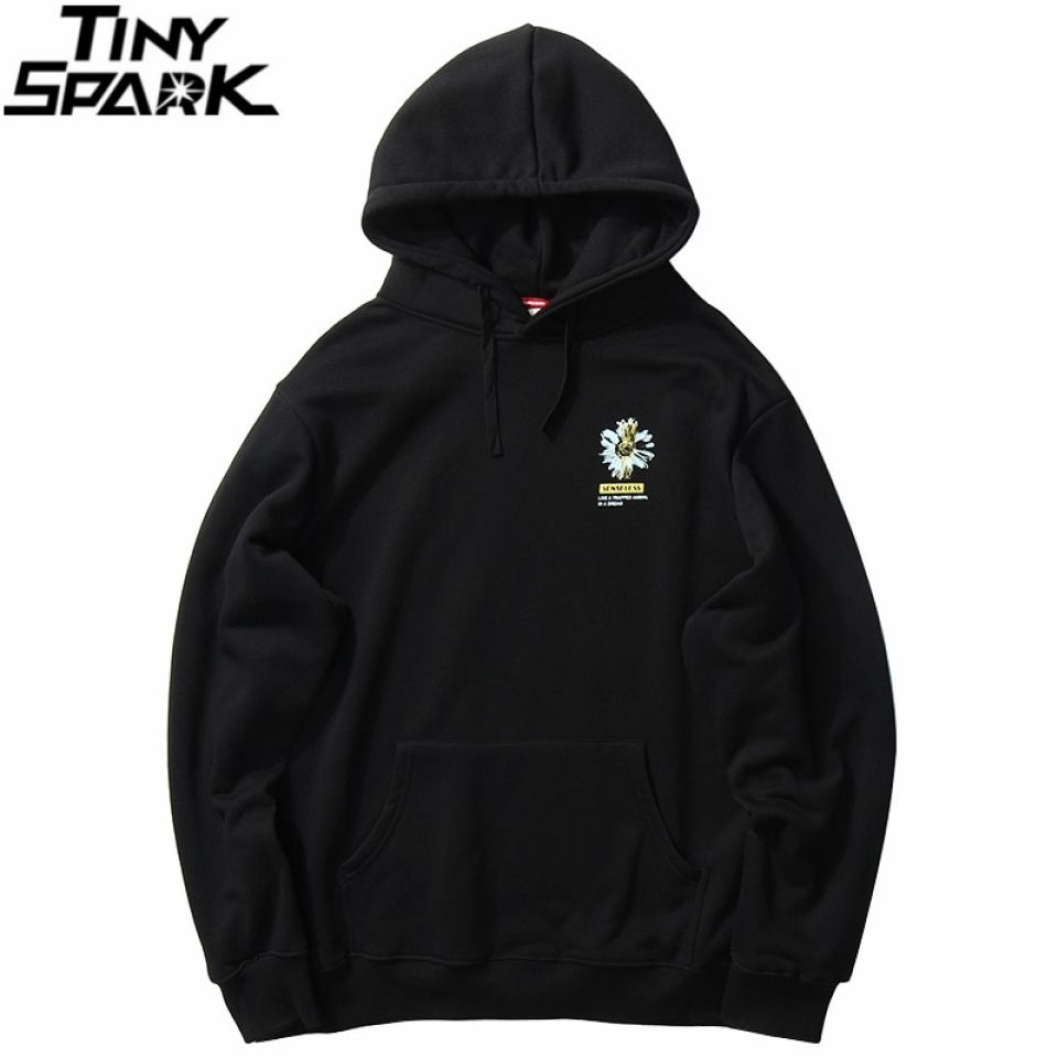 Chrysanthemum Print Hoodie H6e8832d2f8494263b1fc440148560c5fj 6d77e640