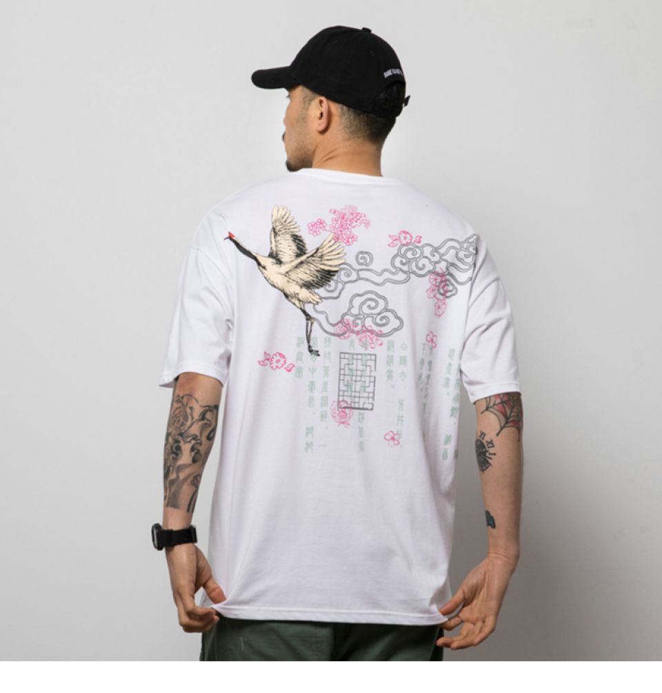 Crane Harajuku Cotton T-shirt H8d87689ad03b43e495acd395f475e1201 6e83b303