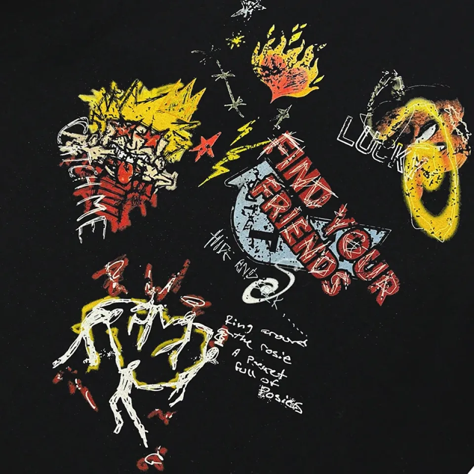 Find Your Friends Graffiti Graphic Hoodie S99c66adb670640c6a012dcdfaa04a8140 6e45f175