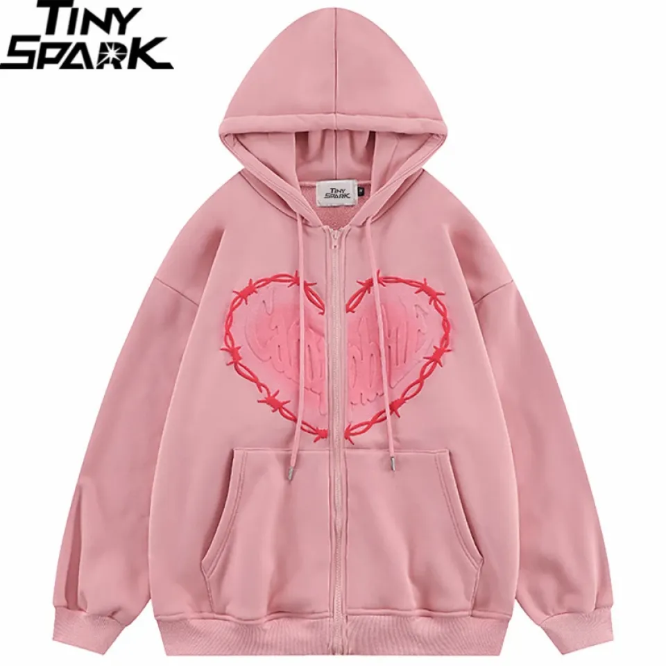 Heart Graphic Hooded Jacket Sc8997eb9e5684031910359f63c0143e3K 707547d0