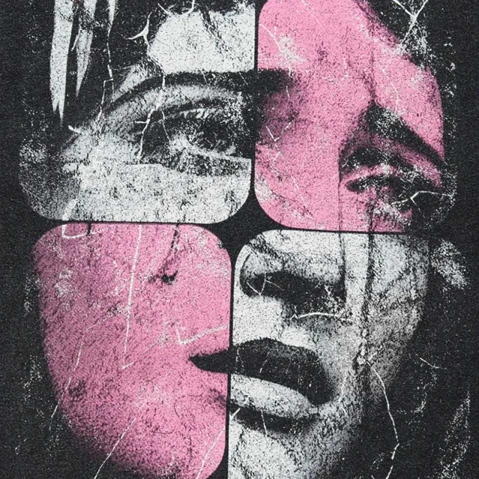 Puzzle Face Graphic T-Shirt S2f80a8f255254bbf8fffee5b1417471dk 72abe8c3