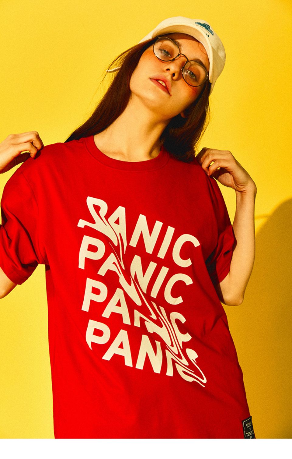 Panic Everywhere Cotton T-shirt H19f0282e4b20422b81db2cfbdb893f97e 73e224d9
