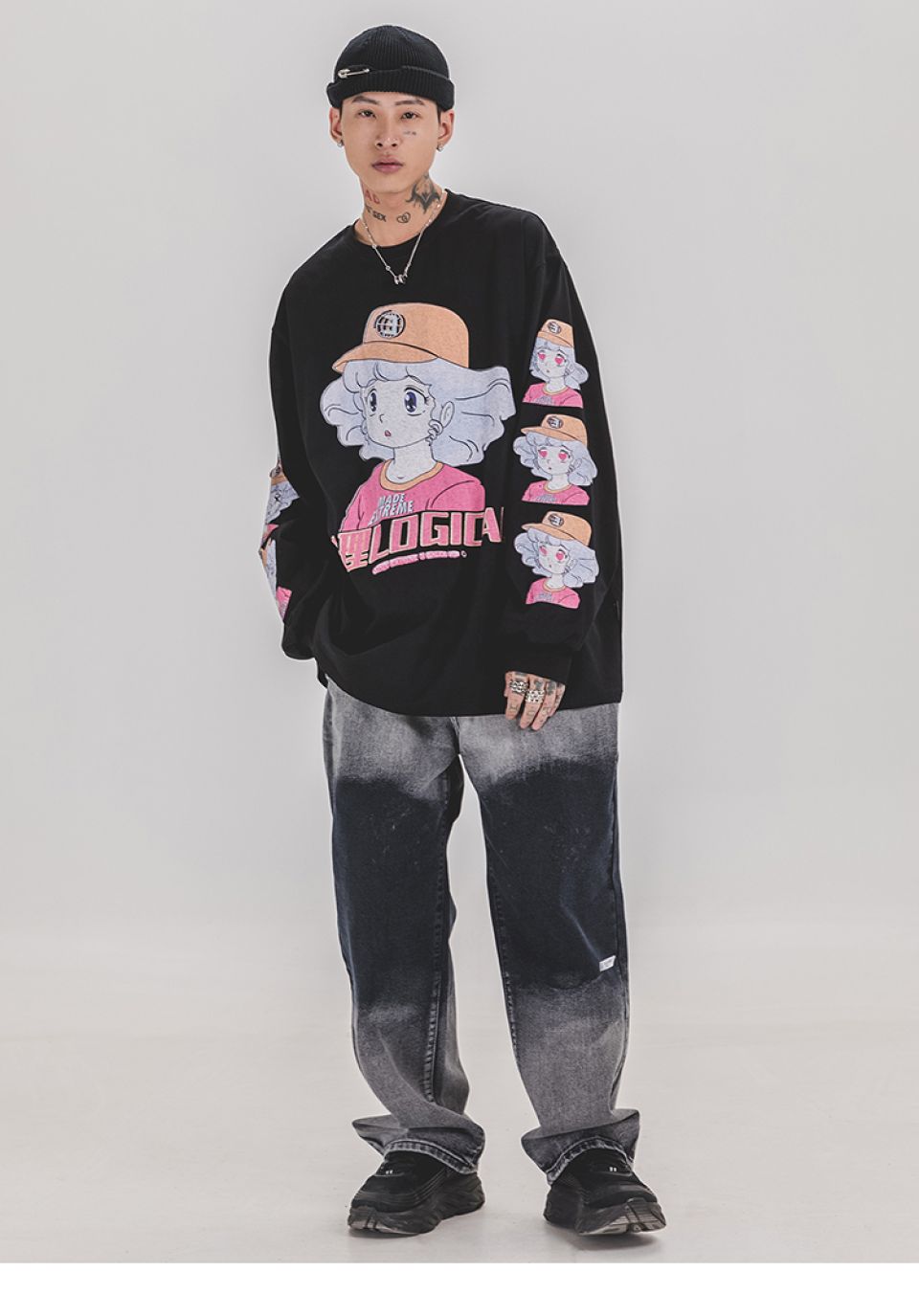 Japanese Cartoon Gal Print Sweatshirt Hd9d1471d0eeb4320b81034ba3a6705ce6 734f9213