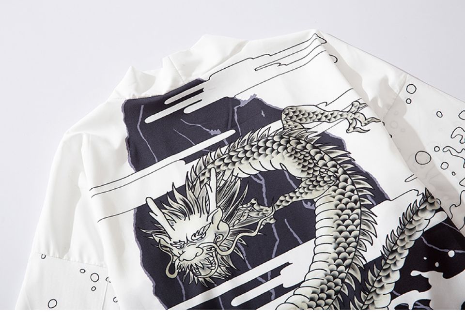 Greyscale Dragon Print Poly-cotton Kimono Hdf3502c176b54beca7fae07eeff0f084i 73705fe3