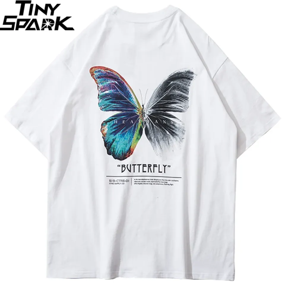 Oversized Color Butterfly T-Shirt Saf85107972734419a9c2d68a8decb50fM 76a85f4f