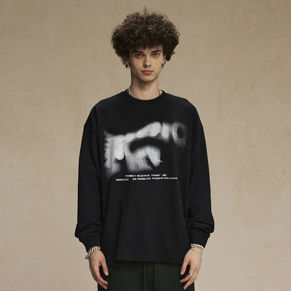 Abstract Text Graphic Sweatshirt Sb41227c71044487c9d1454e506274718R 76cbda3c