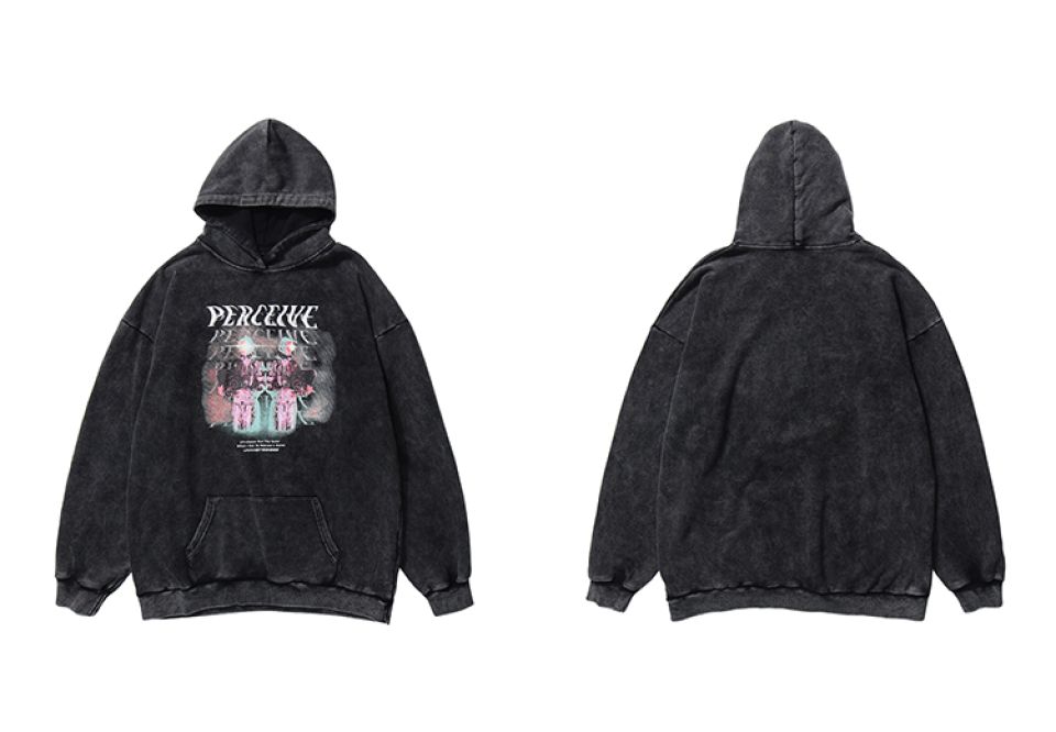 Percieve Retro Washed Poly-cotton Sweatshirt Hoodie H595e26b69124457c8afd65b1b2f69b1bm 77d7e0d3