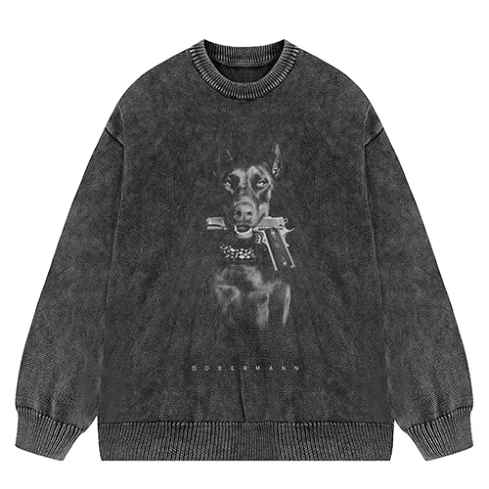 Doberman Dog Knitted Sweater S86dee9eb1aab48538e043a558ae6f7a55 77dc2ab6
