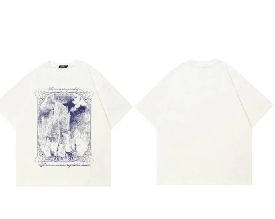 Scary Castle Graphic Tshirt 65118cda 15b7 4326 ac33 3d5e8c63915a125116 4 78d65cda