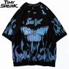 Blue Butterfly Boom Cotton T-shirt 17 Blue Butterfly Boom Cotton T-shirt