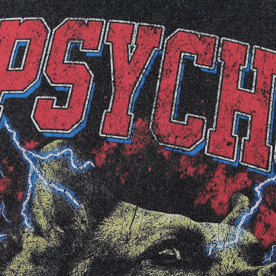 Psycho Lightning Graphic T-Shirt Sf6043e32675140afa7b8937c70463e1e4 7ad9de1e