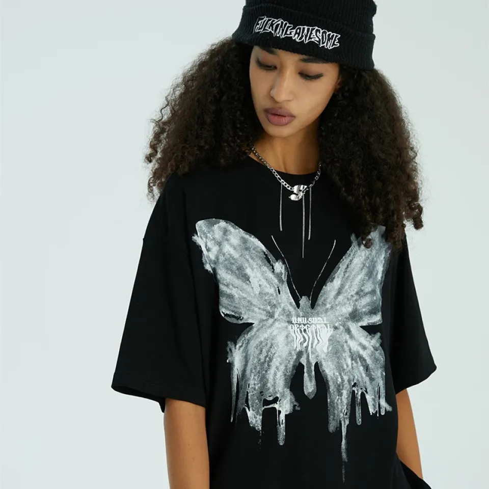 Dark Style Butterfly Graphic T-Shirt S21d36a7b47704bb19b970302f7ffac9aI 7bf044ab
