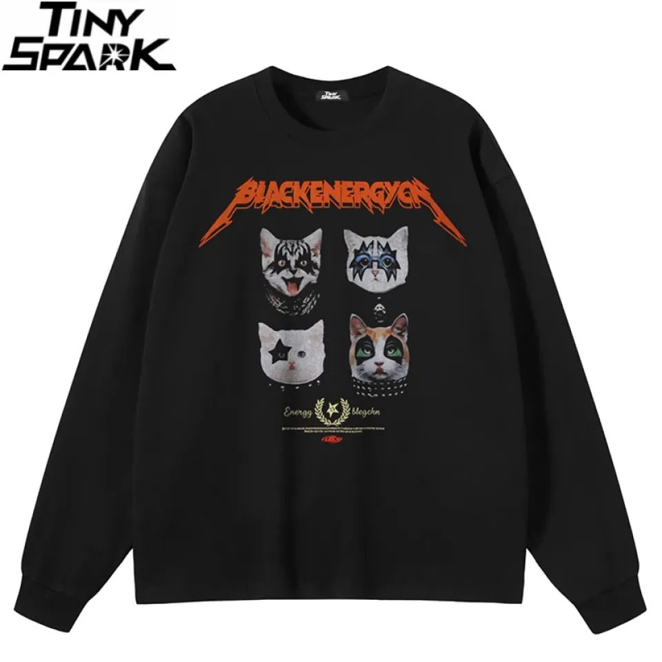 Black Energy Edgy Cat Faces Graphic Sweatshirt S8b32a660fdfa40b49965a7b2cb0592e2I 7c70ef71