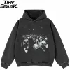 Washed Black Distorted Crowd Graphic Hoodie. S09fe71ff23884ef485fde496d39e209aZ 7db4376b