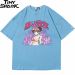 Anime Print Cotton T-shirt