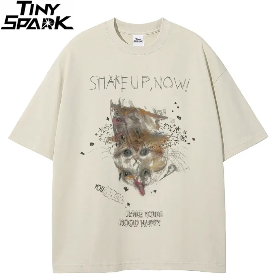Shaking Cat Graphic Print T-Shirt Se6a6275df31c4c488d3501b83b2a4d40u 8077986c