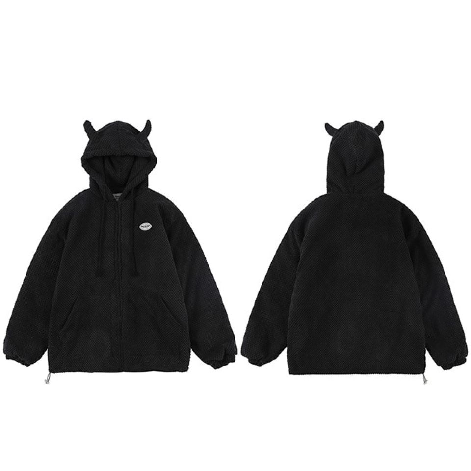 Devil Horns Hooded Jacket H41ca29a6297b4f86b67408947b11e9b8G 818f301c
