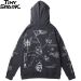 Tribal Skull Cotton Sweatshirt Hoodie