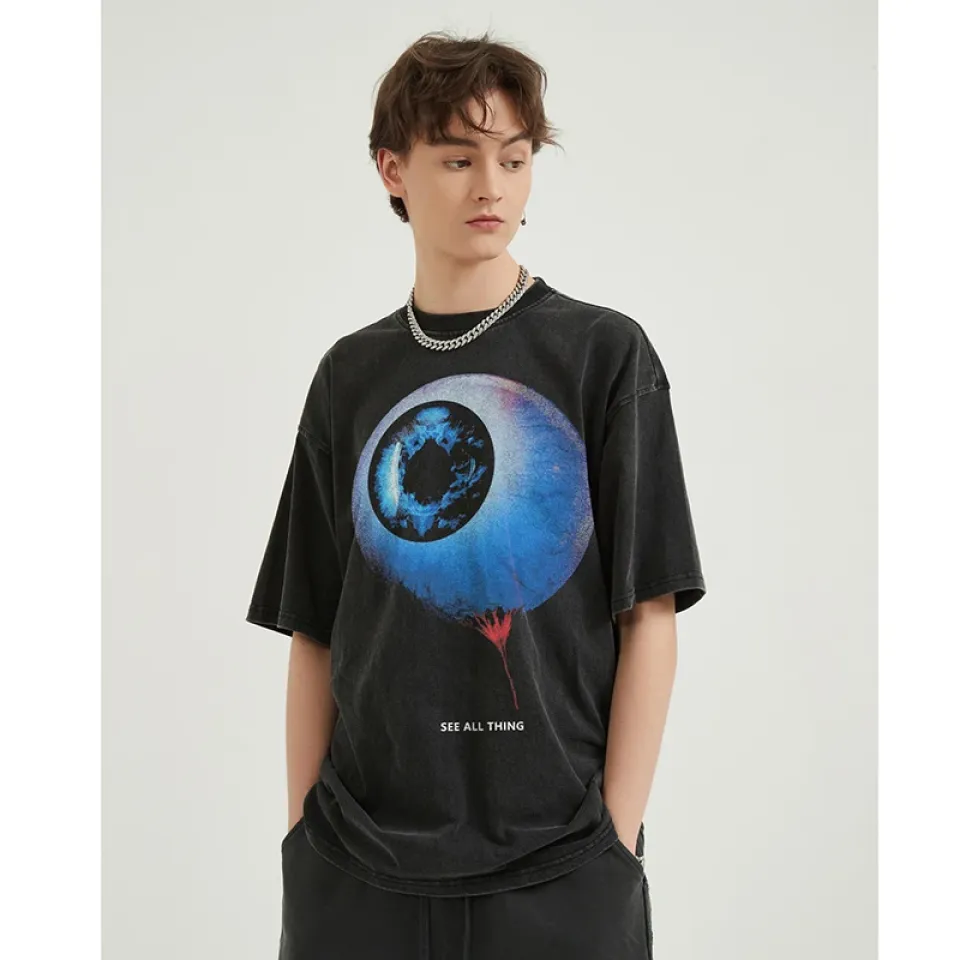 Bold Eyeball Graphic Streetwear Tee S1bacfe2676c049669c8d25a46f43d3d6A 844449ff