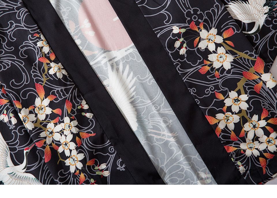 Heron With The Rising Sun Poly-cotton Kimono Hb28240435158400dbead308081f87246F 8586af55