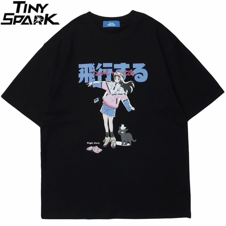 Anime Girl & Cat Graphic T-Shirt 4 Anime Girl & Cat Graphic T-Shirt Hc7c948469da14c5aa57f81fed0771431m 85f28388