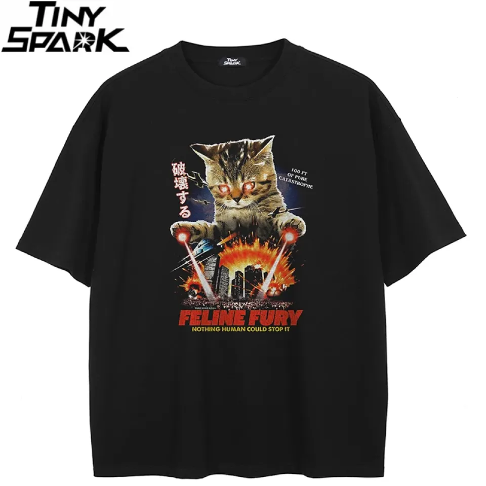 Feline Fury Monster Cat Graphic T-Shirt S8b29183445fe4ce9a36030f8af61dfa6x 856ece2f