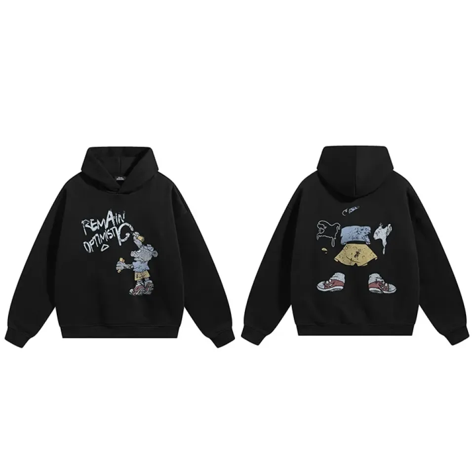 Remain Optimistic Graffiti Graphic Hoodie S2c3b5e361fdc4b369053cef1a4a73f44S 868b57e1