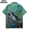 Skeleton Riding Shark Graphic Shirt S89a809b7ff974d94b737598b0c9823251 863986f3