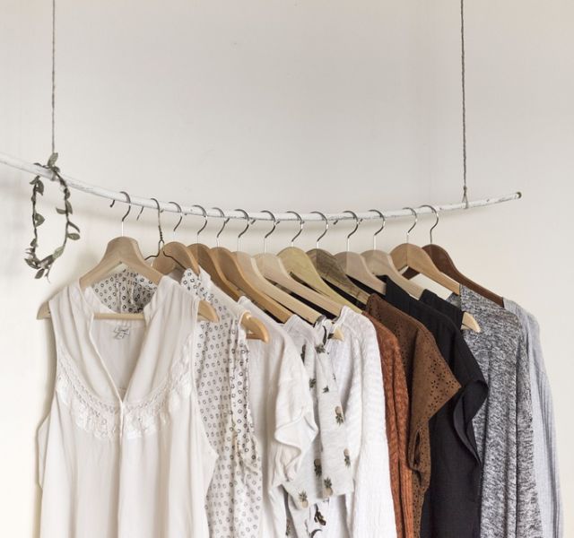 fast fashion clothes on a hanger