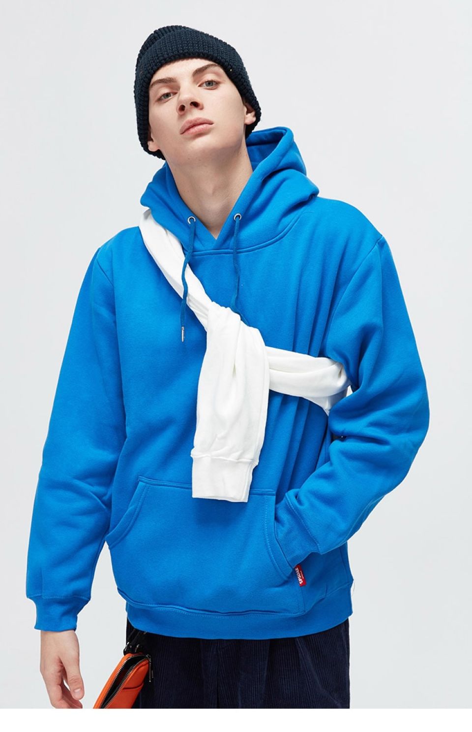 Solid Colored Sweatshirt Hoodie