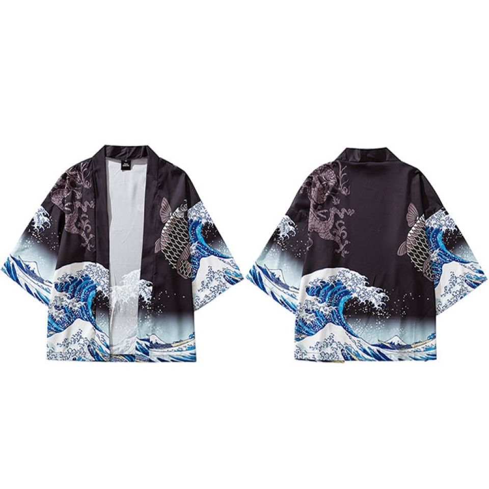 Fish Scales And Ocean Wave Japanese Kimono Hc31c21a07fe6408f843dc339aef9c36aO 890cb594