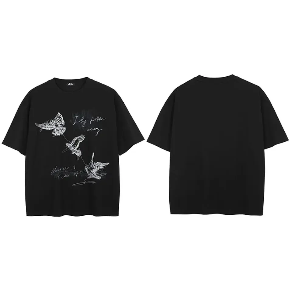 Flying Birds Graphic T-Shirt Se2637d36ab7e487e9a7396fcd1bde611l 89664e49
