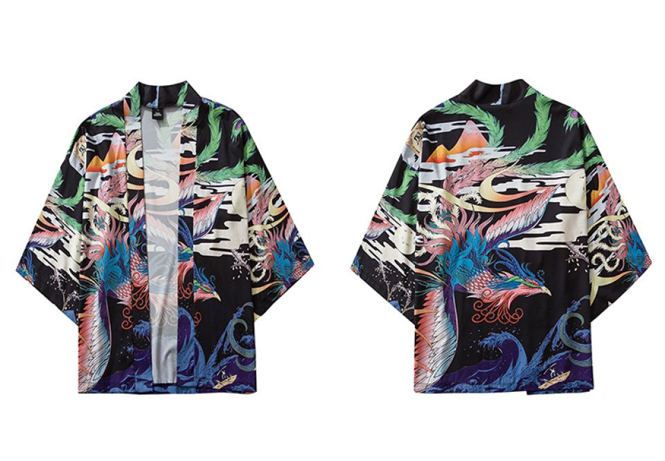 Colorful Kingfisher Poly-cotton Kimono 6 Colorful Kingfisher Poly-cotton Kimono H65b842e0c85f4abcbb2da511b87f76973 8b8af60f