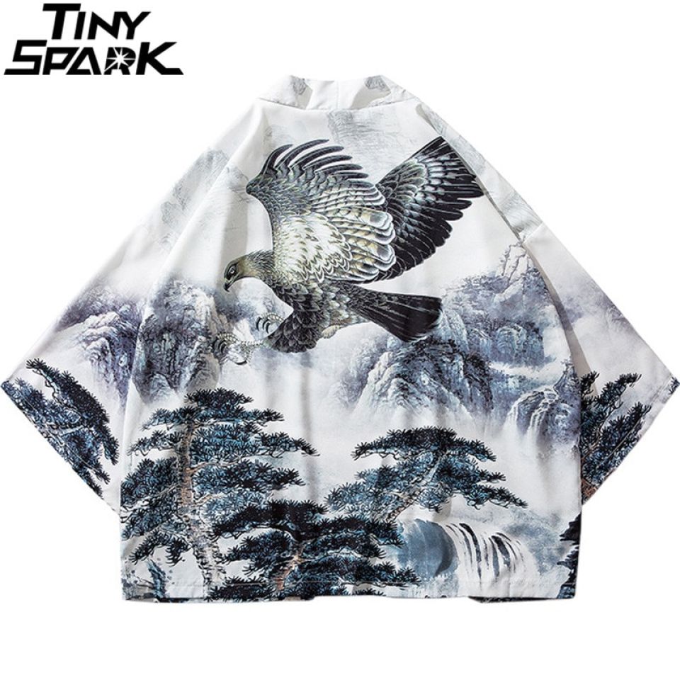 Forest Bird Poly-cotton Kimono H6e8daf83f3fc4b92b584d3e35a48d0dbs 8be6e6a1