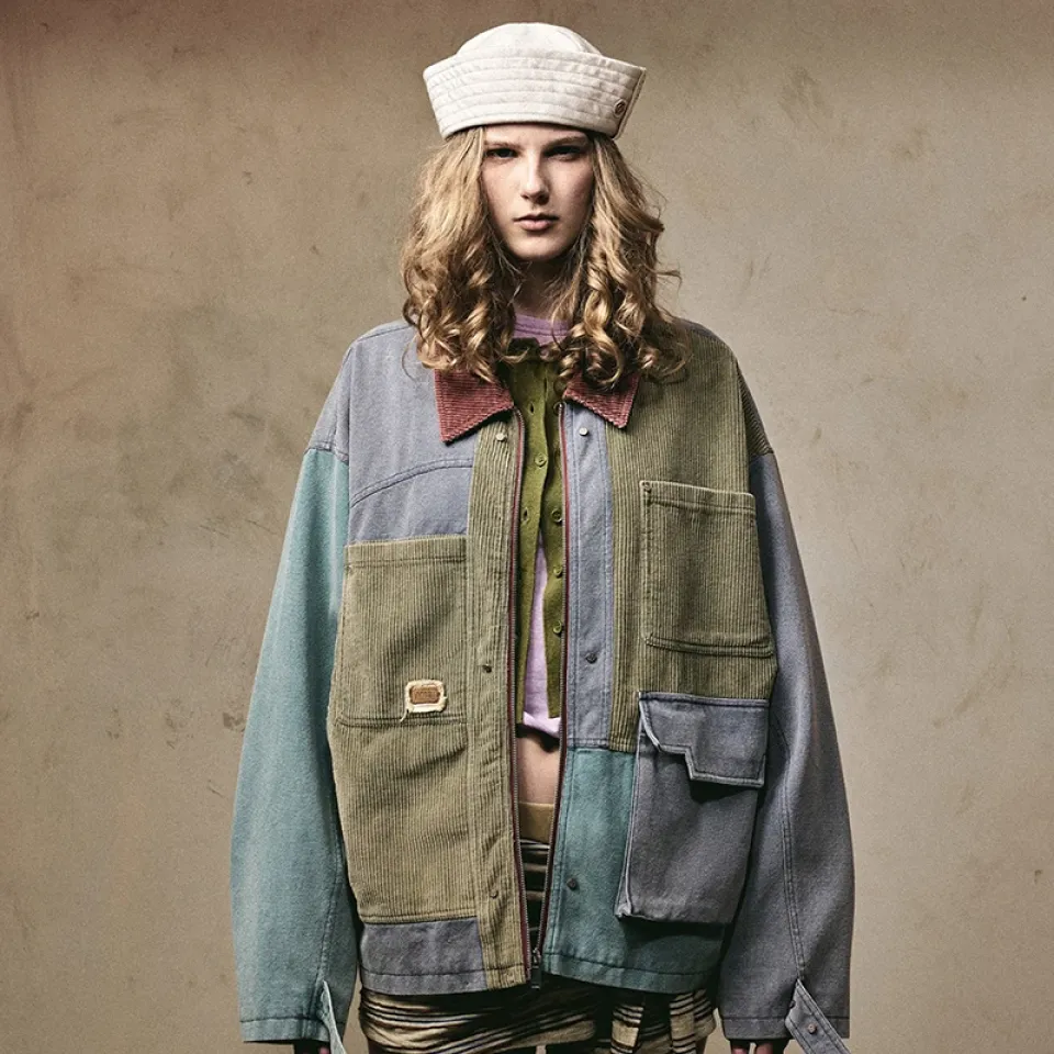Color Block Patchwork Corduroy Denim Jacket S37d4e97c97874b8aa929b5fc0fafc3feE 8bda5ae4