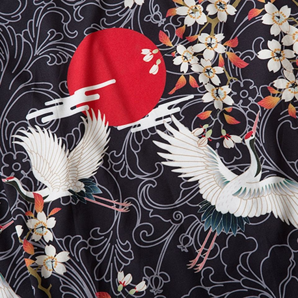 Heron With The Rising Sun Poly-cotton Kimono H6aadf6b9ecaf4389a9bfb120e6f21267m 8ddb88c9