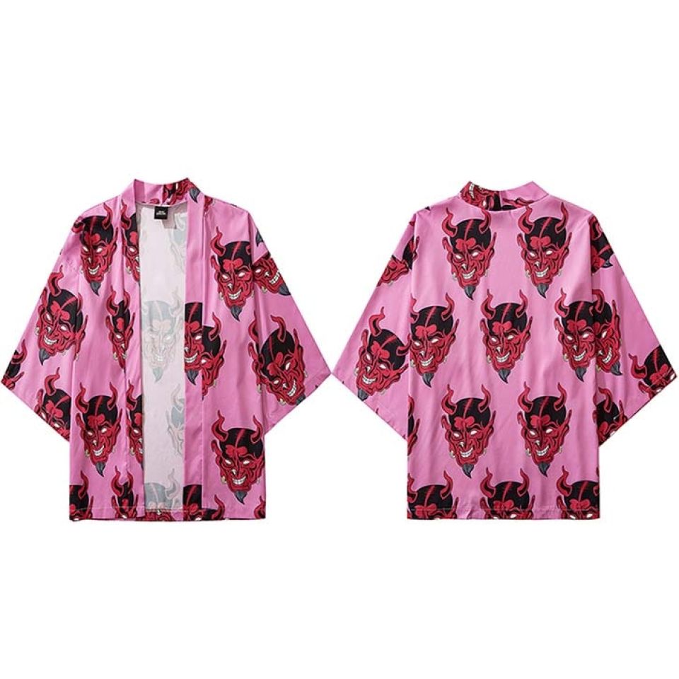 Devil Wears Pink Poly-cotton Kimono Hdf8302dfedbd462bb19ae7c9c61fa674d 91674c3d