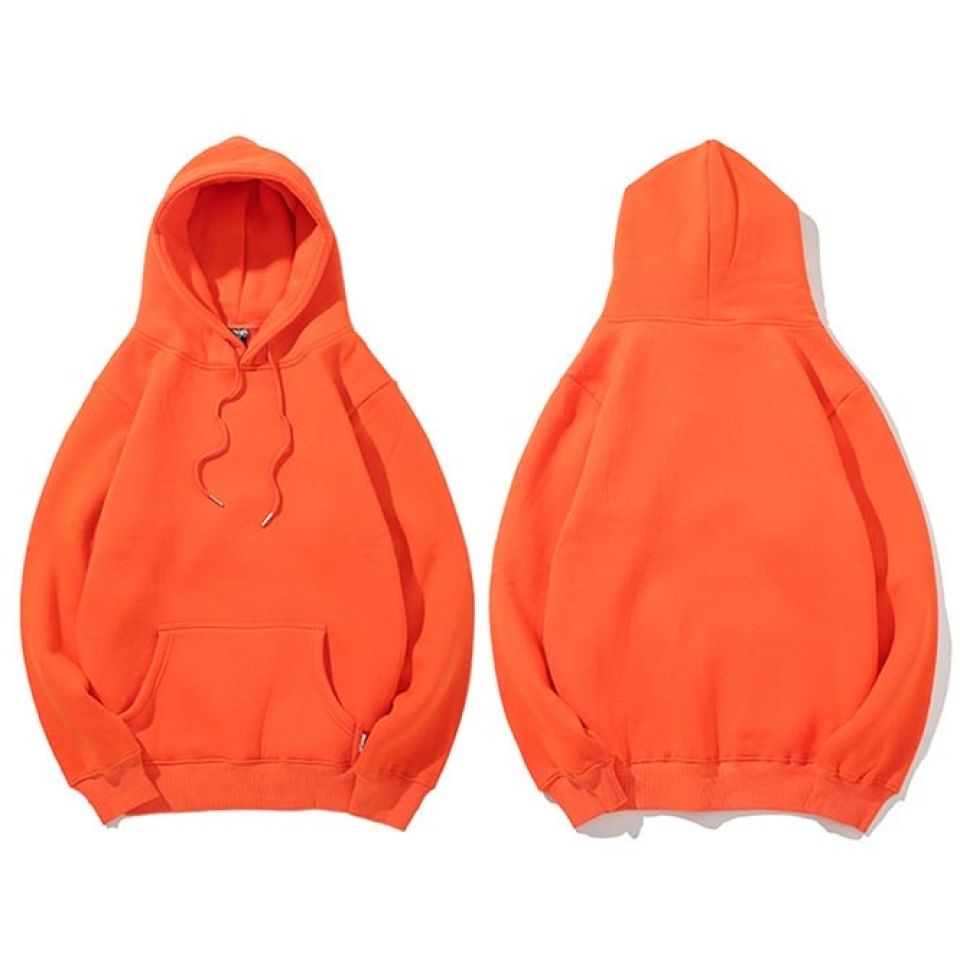 Solid Colored Sweatshirt Hoodie