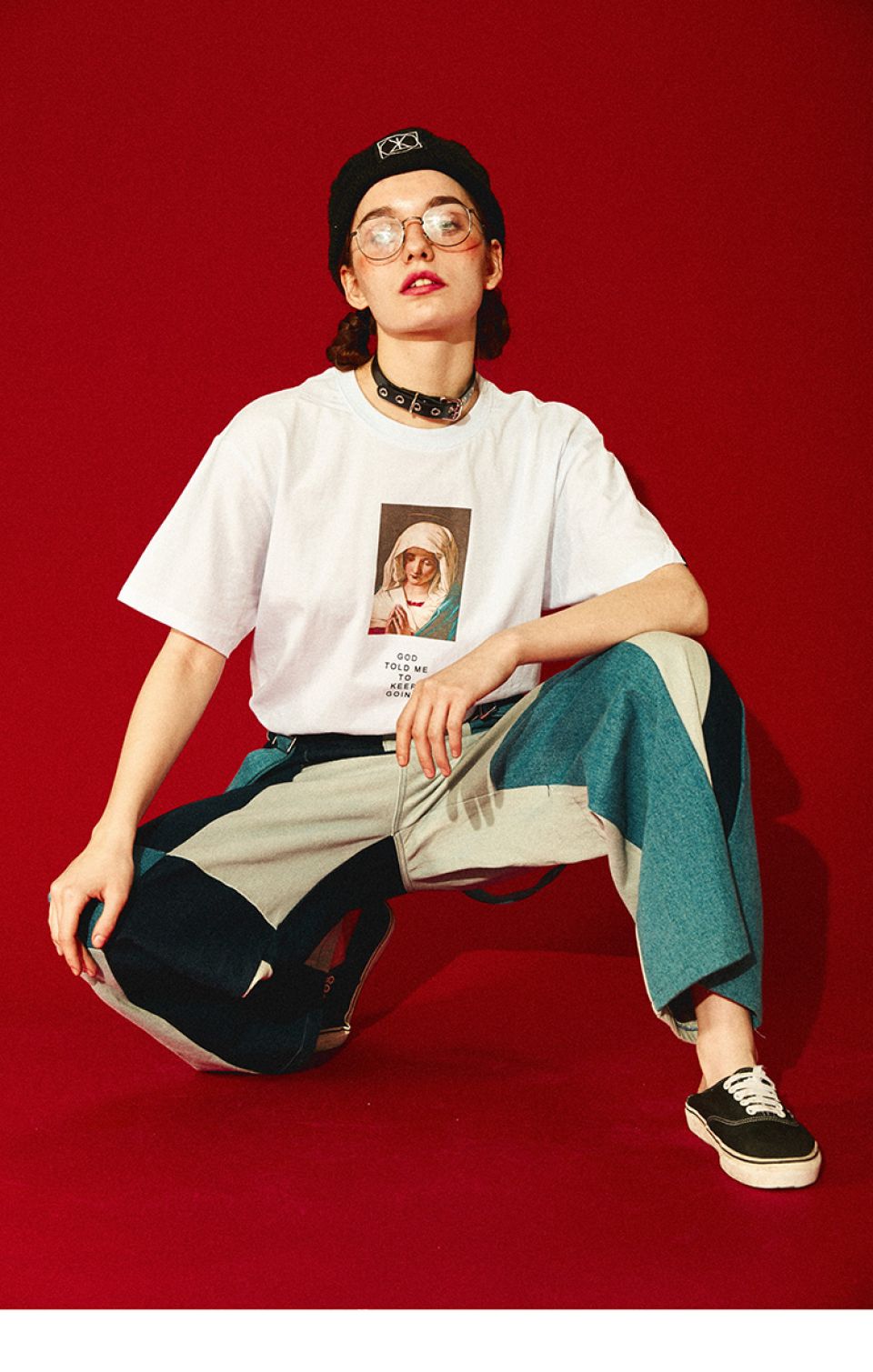 Virgin Mary Cotton T-shirt H4e8eee0e723b4b32bce5c9fa9f66afeeT 93699cd5