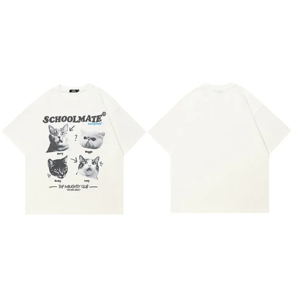 Schoolmate Cat Lineup Graphic T-Shirt S4924e6ff96d84f298aaac949f4f404caX 94503936