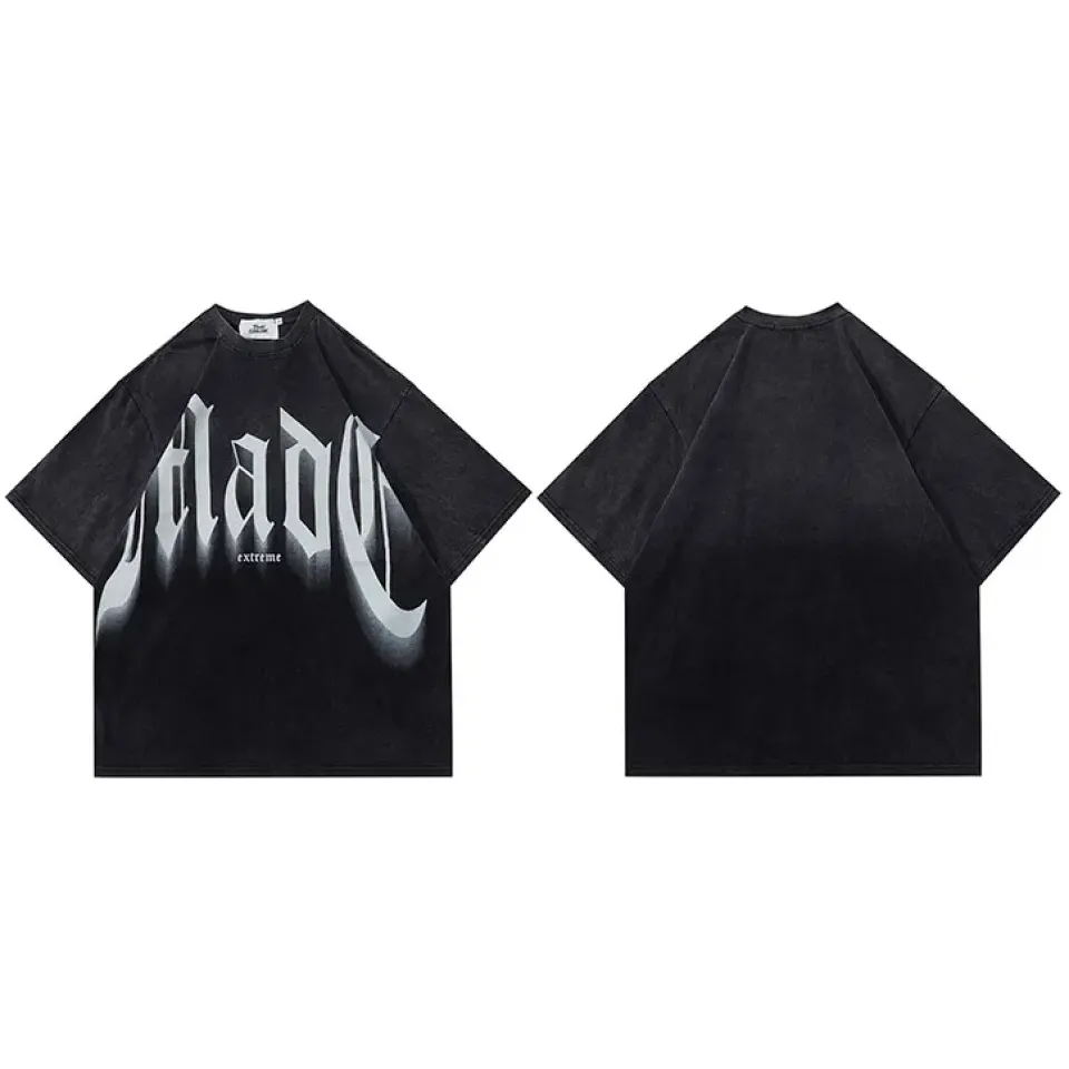 Gradient Colour Tie Dye Letter Graphic T-Shirt Sb79e19d5cf914b07aae0dadd925f6adfJ 950993cb