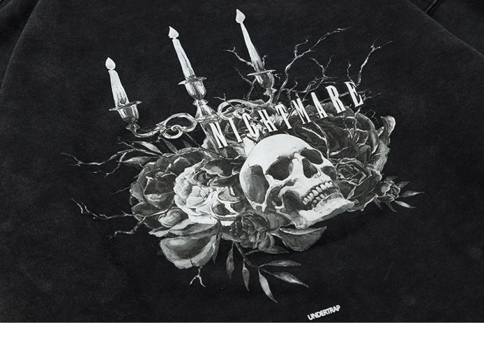 Retro Washed Skull Print Poly-cotton Sweatshirt H50d7b5ca425a43c58a96f92bdc8dea4fm 968ec4c0