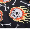 Half-n-Half Fire And Skull Poly-cotton Shirt H8bd61919d97b47169b78711808eb715dz 968ef544