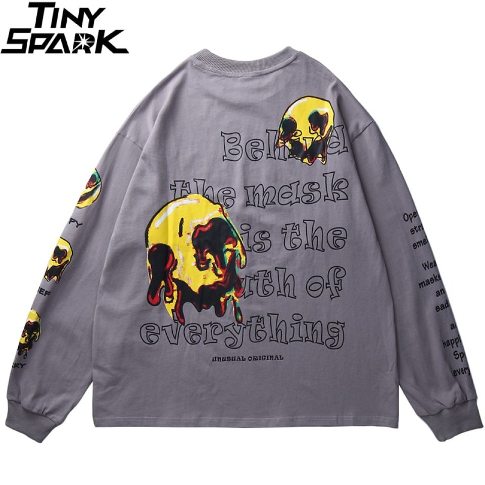 Unusual Mask Print Sweatshirt H39c56df7305642e3962ca617673f201eh 98235713